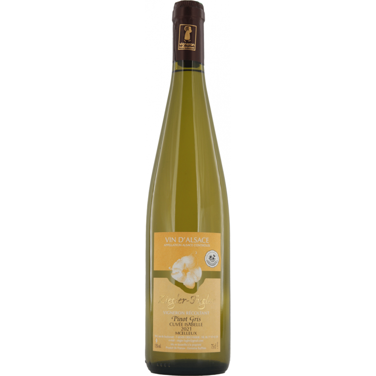 Pinot Gris 2021 - Cuvée "Isabelle" - Domaine Ziegler Fugler - 75cl