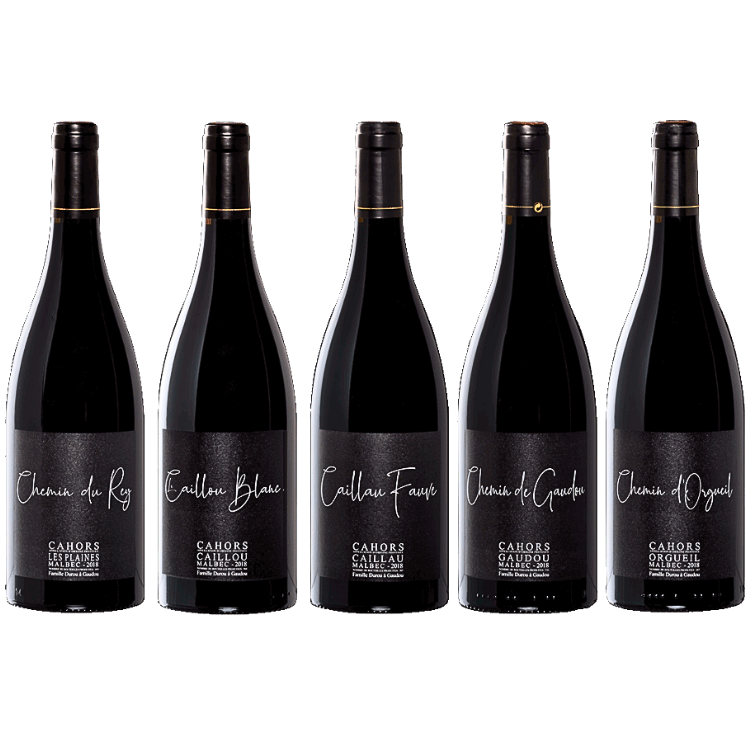 Cahors - "Coffrets 5 Lieux dits" - Château de Gaudou - 75cl