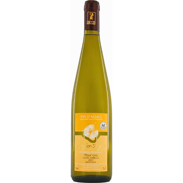 Pinot Gris 2021 - Cuvée "Isabelle" - Domaine Ziegler Fugler - 75cl